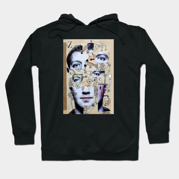 Zuckerberg for the schematically inclined Hoodie by Loui Jover 